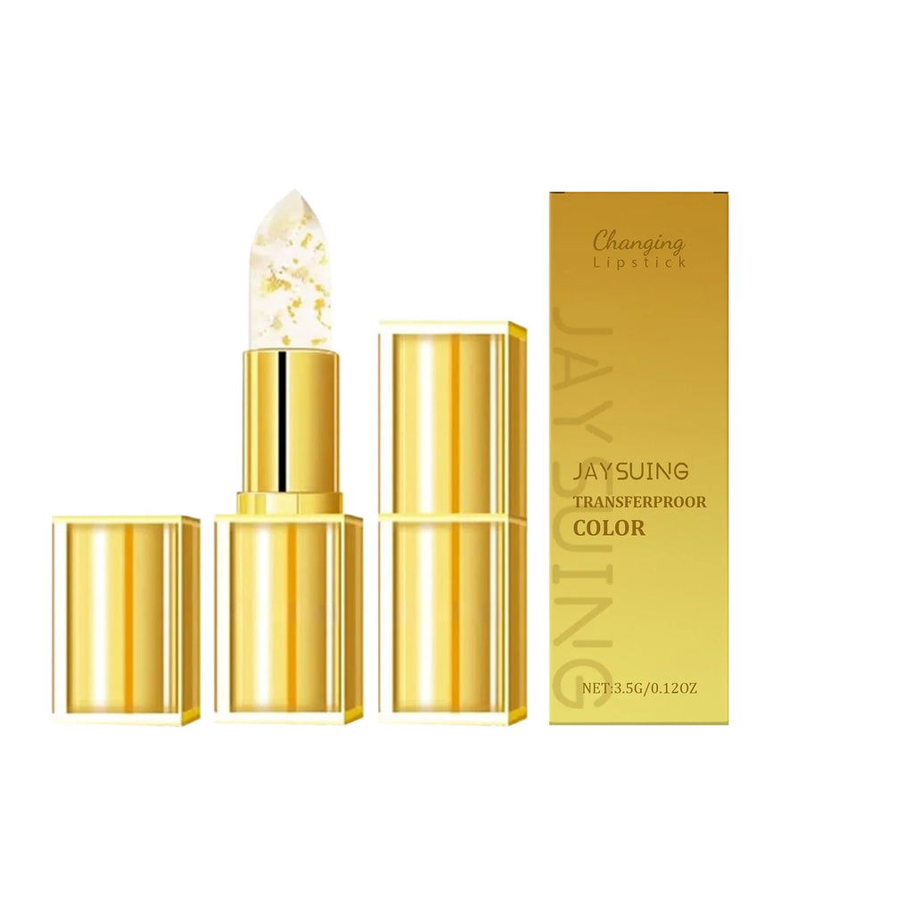 Jaysuing Gold Color-Changing Lip Balm | Hyaluronic Acid Hydrating Color-Changing Lip Balm Oasis Select 3.5g