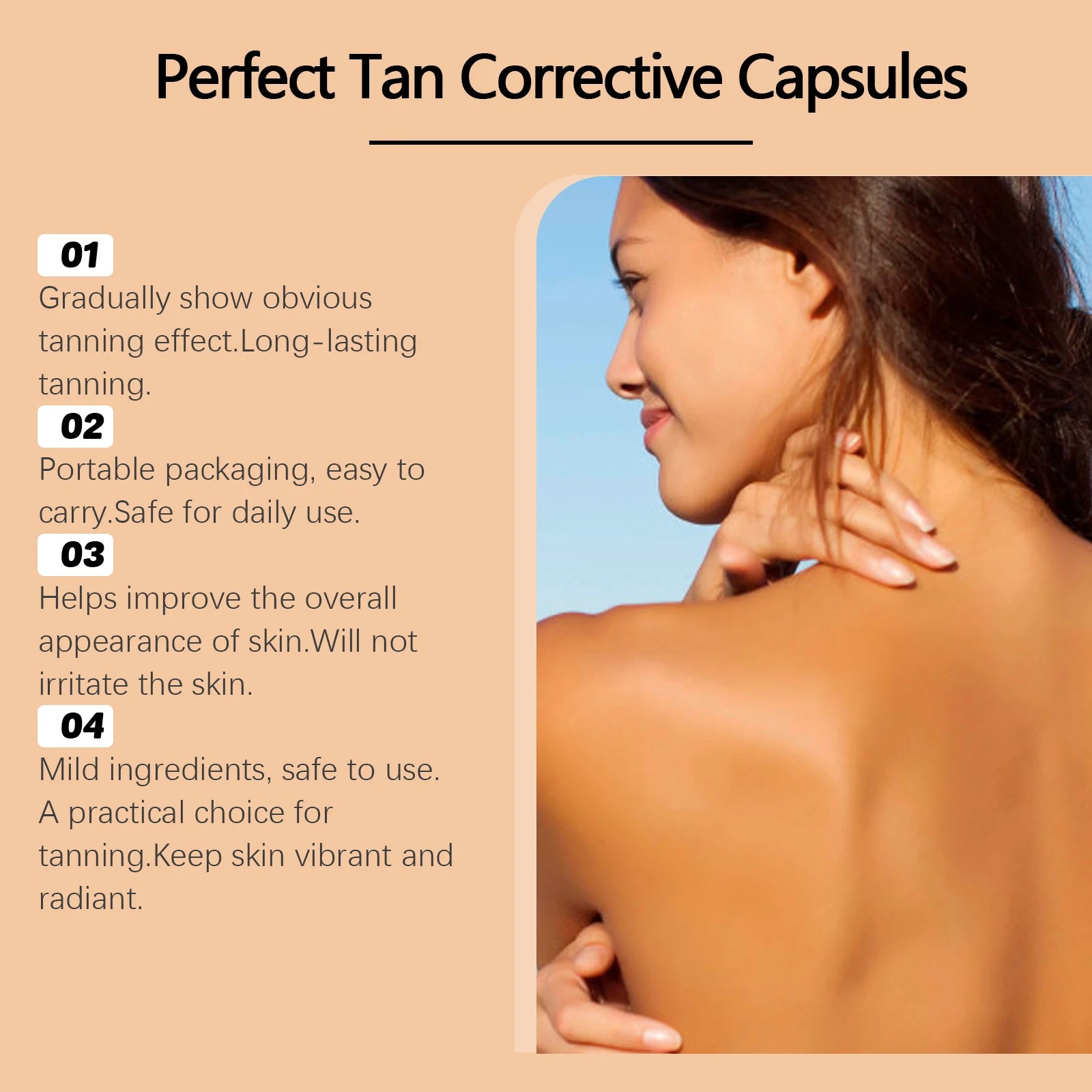 Hoygi Self-Tanning Serum Capsules – Sunless Tan 30 Pack