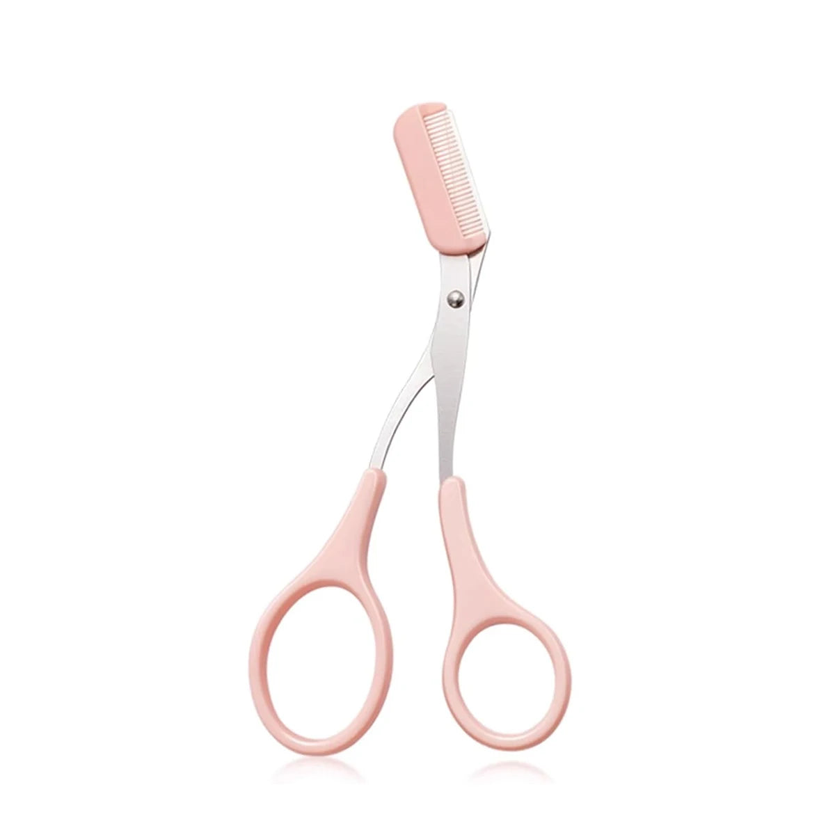 Precision Eyebrow Trimmer Set Stainless Steel Scissors Comb Curved Razor Facial Hair Remover Grooming Kit Unisex Beauty Tools Oasis Select Scissors