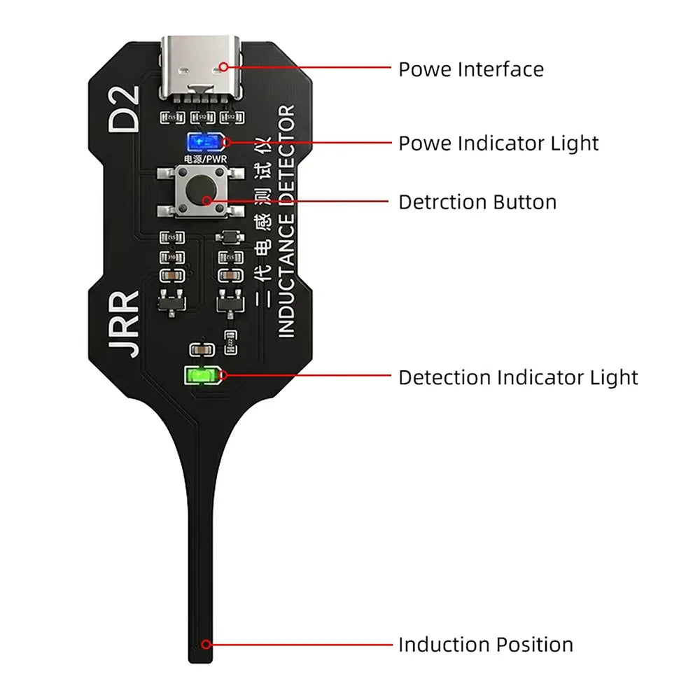 Inductance Tester Motherboard Coil Tester Inductor Detector Repair Tool Electromagnetic Induction Quick Fault Check Repair Tools Oasis Select