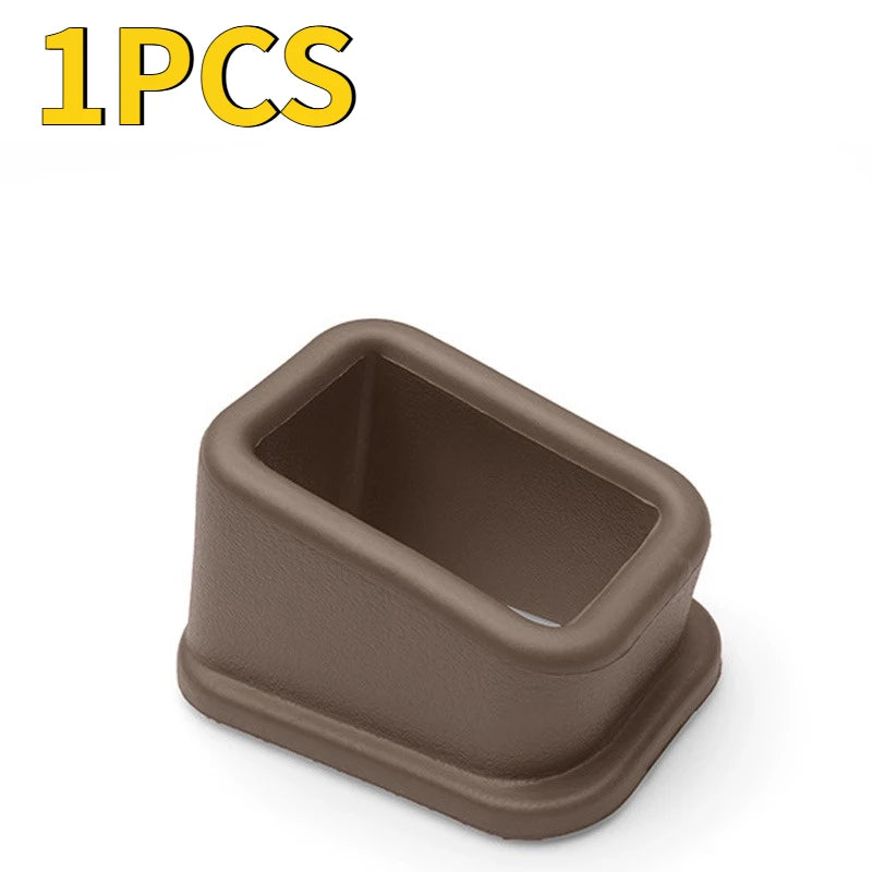 Anti-Slip Silicone Holder 1/2/4PCS Car Seat Belt Slot Fixer Safety Belts Lock Buckle Fixing Auto Interior Decorative Accessories Oasis Select 1PC brown
