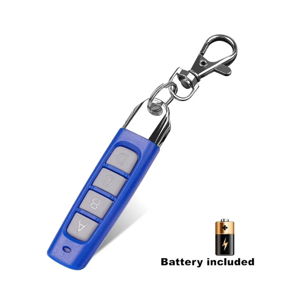 433MHz Auto Copy Remote Control Electric Garage Door Opener Remote Controller Duplicator Clone Cloning Code 4 Keys Transmitter Oasis Select Blue Grey
