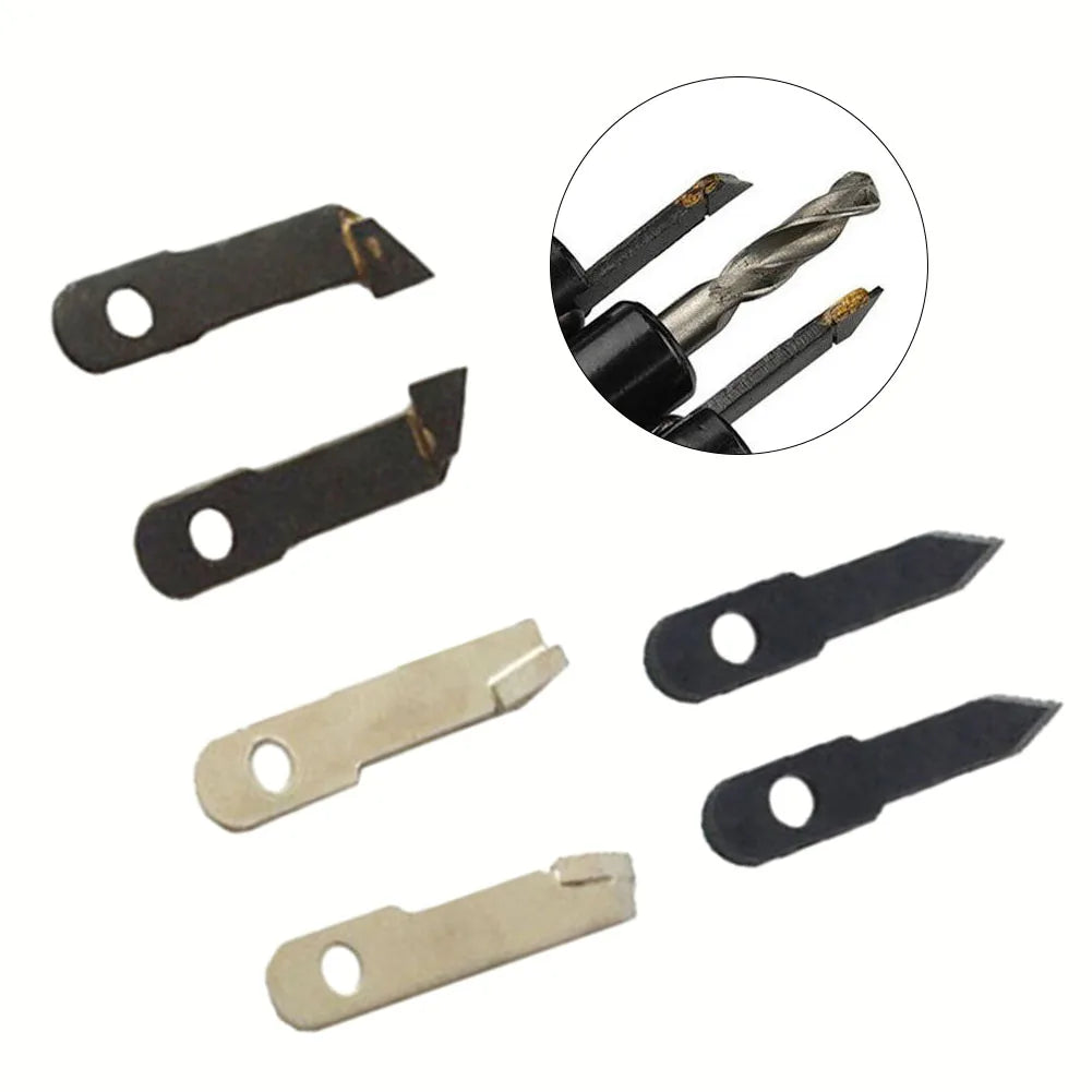 2pcs Circle Hole Cutting Blades Adjustable Wood Circle Hole Cutting Drill Bit 30/40mm Silver Alloy Blade For Woodworking Tools Oasis Select