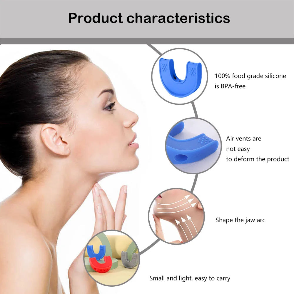 Food Grade Silicone Jawline Exerciser & Facial Muscle Toner