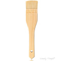 4Pcs Flat Hake Brushes Artist Painting Brushes Set Wool Bristles Wash Brush for Watercolor, Ceramic and Pottery Painting Oasis Select Medium Wool Brush