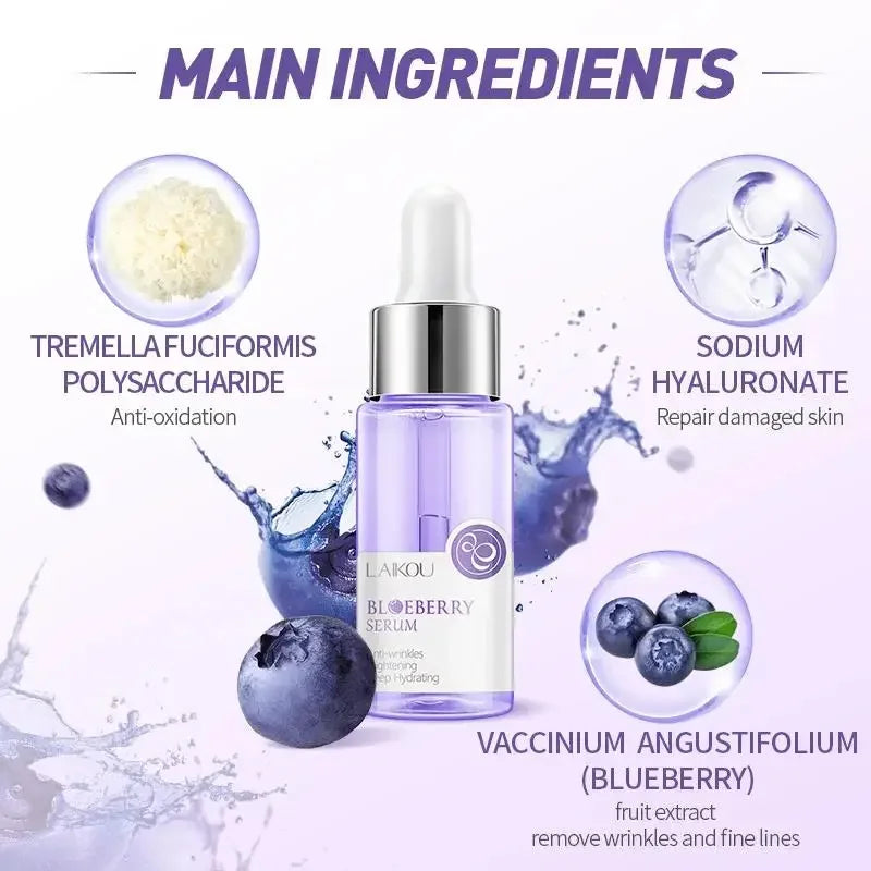 LAIKOU Blueberry Face Serum – Brightening & Hydrating Essence