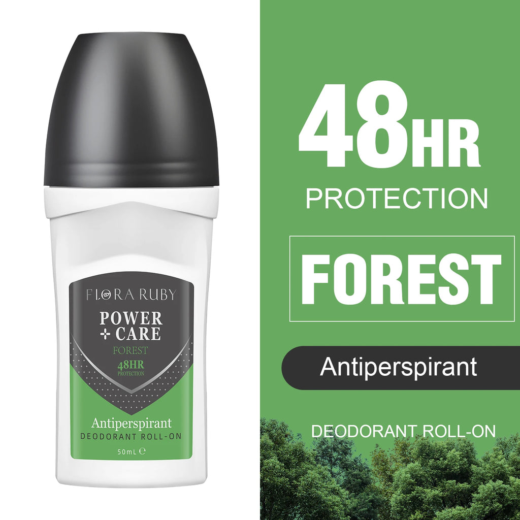 50ml Roll-On Body Deodorant for Men Roll-on Sweating Odor Remover Underarm Deodorant Stick Fast Dry Lasting Portable Refresh Oasis Select 03-Forest