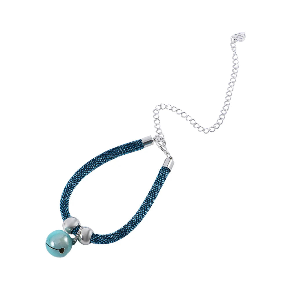 Adjustable Cat & Puppy Collar with Bell & Extension Chain