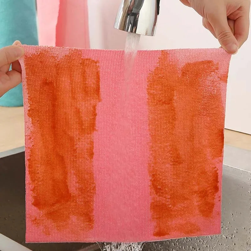 20-Pack Reusable Microfiber Cleaning Towel Roll – Kitchen Cloths Microfiber Cleaning Cloth Oasis Select