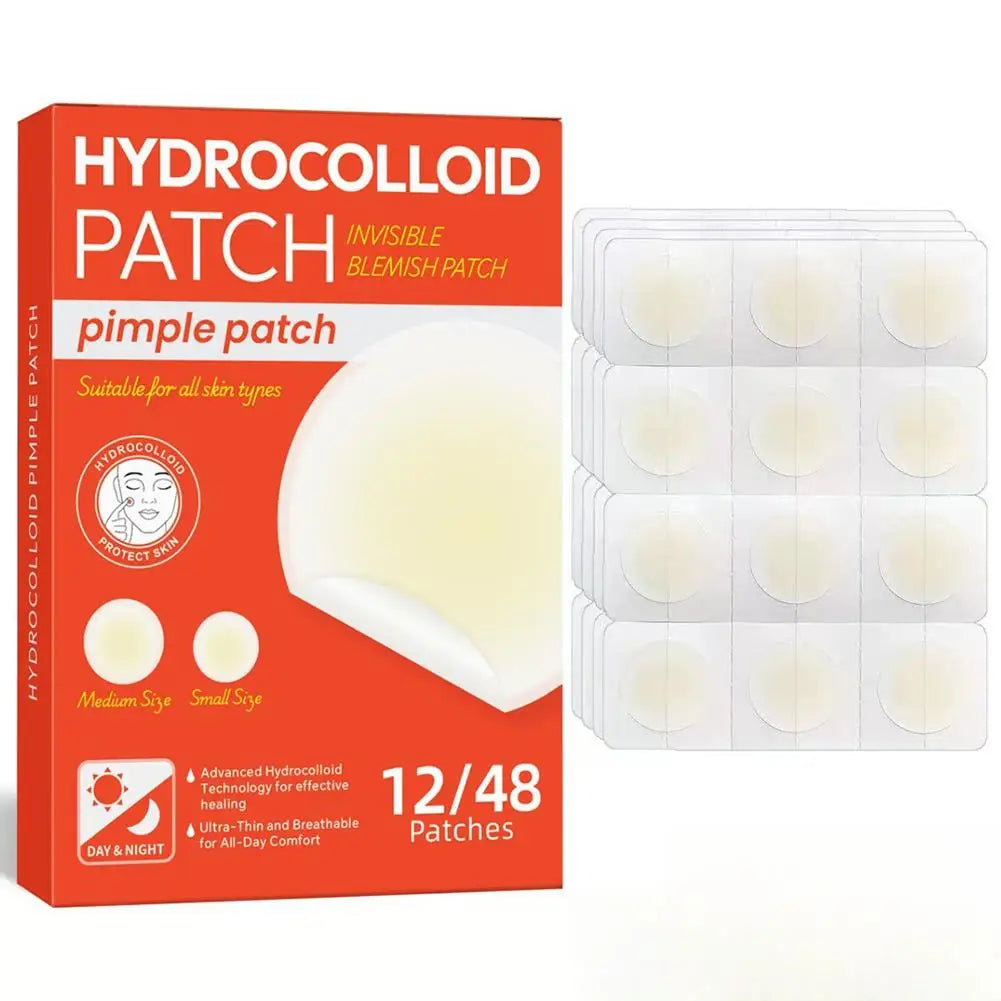 Invisible Hydrocolloid Pimple Patches | 12 & 24 Count Acne Dots Acne Pimple Patches Oasis Select