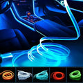 RGB Car Interior LED Light Strip Ambient Neon Invisible Light USB Fiber Optic Atmosphere Lamp Support Control Colorful Oasis Select A3