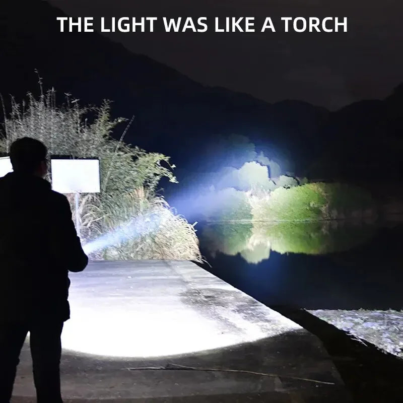 Mini Convenient High Power LED Flashlight Camping Flashlight, 3LEDAnd Side Lights TelescopicZoom Waterproof Light, Lampshade Oasis Select