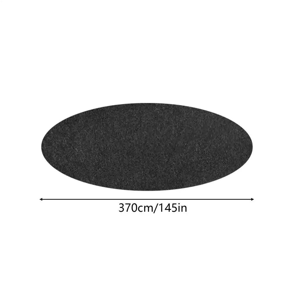 Tarp for Under Pool Flooring Bottom Mat Waterproof Pool Ground Pad for Gravel Cement Concrete Ground Lawn Outdoor Camping Summer Oasis Select Diameter 3.7 meters Black