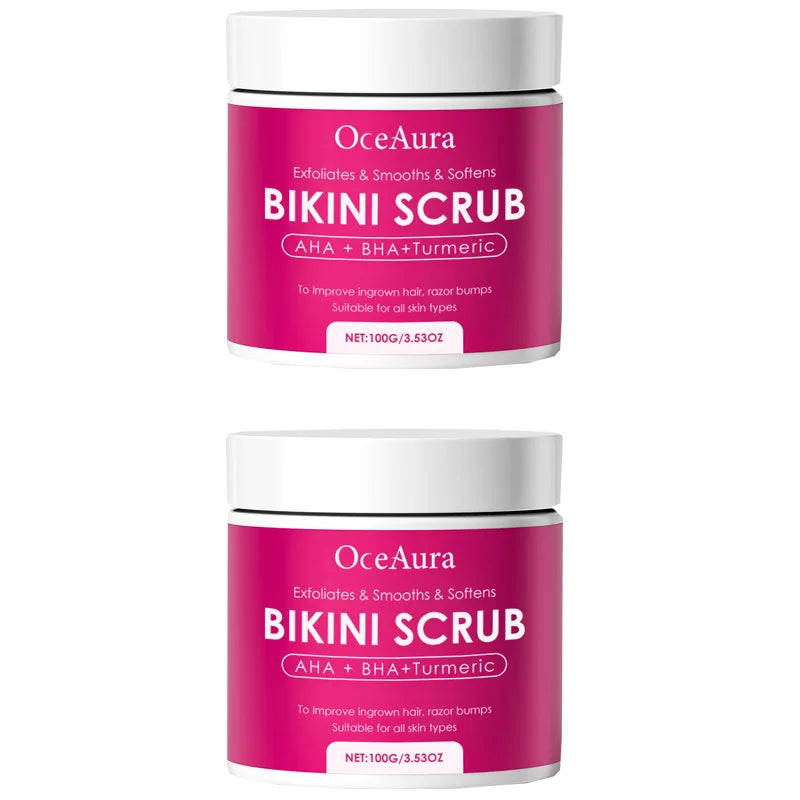 Bikini & Underarm Exfoliator – 10% AHA+BHA & Turmeric Scrub