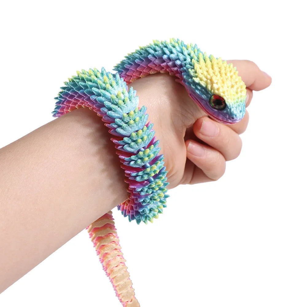 Realistic 3D Printed Snake Figurine 30/45/60cm | PLA Ornament 3D Printed Figurine Oasis Select