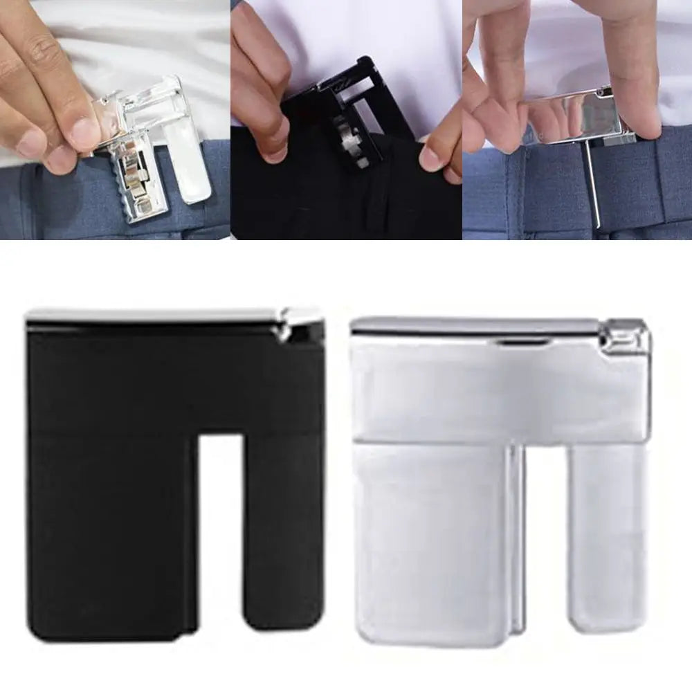 Unisex Waist Buckle Lazy Tighten The Waistband Pants Waist Buckle Clip Folding Elastic Belt Clip Sewing Supplies Oasis Select