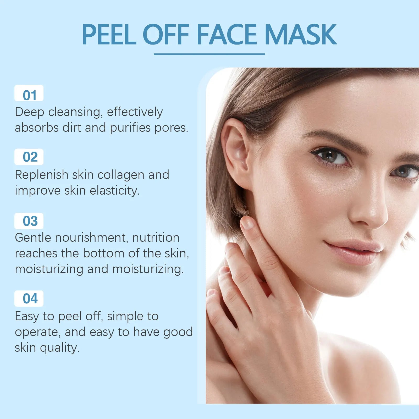 Bamboo Charcoal Blackhead Peel-Off Mask – Deep Pore Cleanser