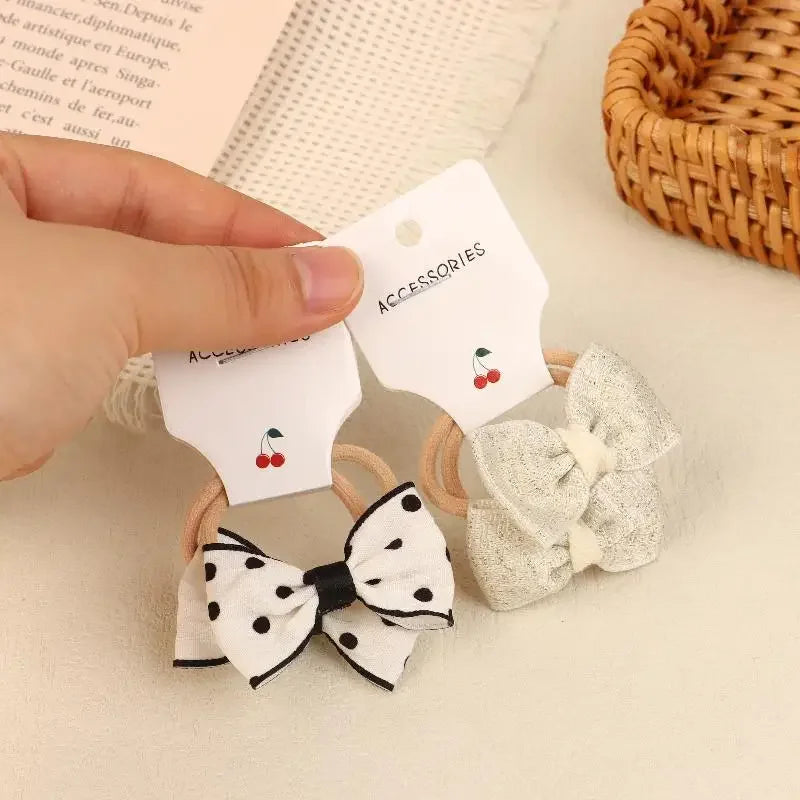 10-Pack Lace Butterfly Bow Hair Ties for Girls | Cute Set Girls Hair Accessories Oasis Select
