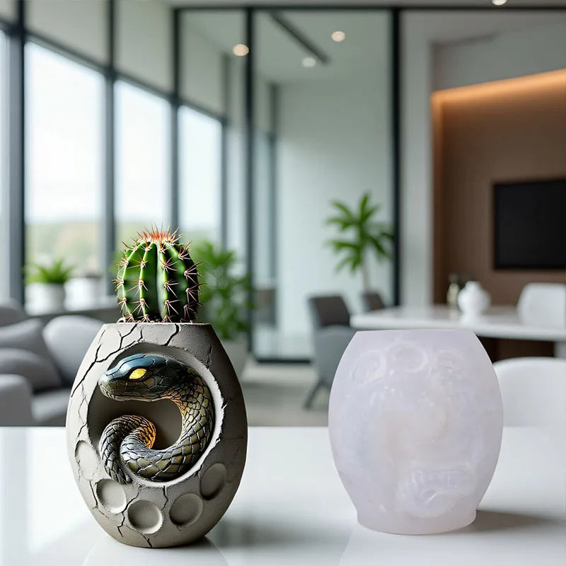 Snake Habitat Mold High-Quality Vase Mold Silicone Mold Lightweight For Storage Solutions Home Decor Art Projects Oasis Select