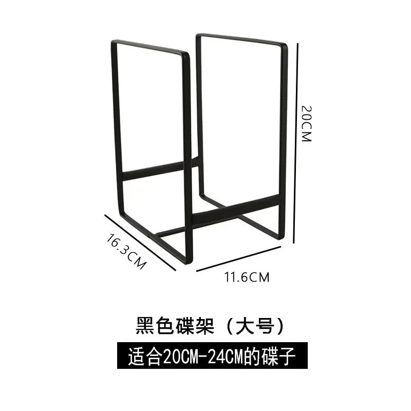 4/2/1pcs kitchen cabinet plate storage countertop dish rack drawer dinner plate partition drain rack layered storage rack Oasis Select large