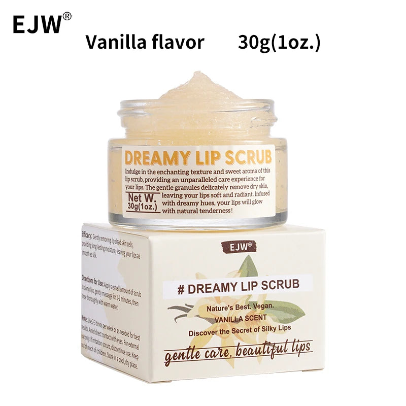 Strawberry Sugar Lip Scrub – Exfoliator & Moisturizer for Dry Lips Sugar Lip Scrub Oasis Select Vanilla 30g