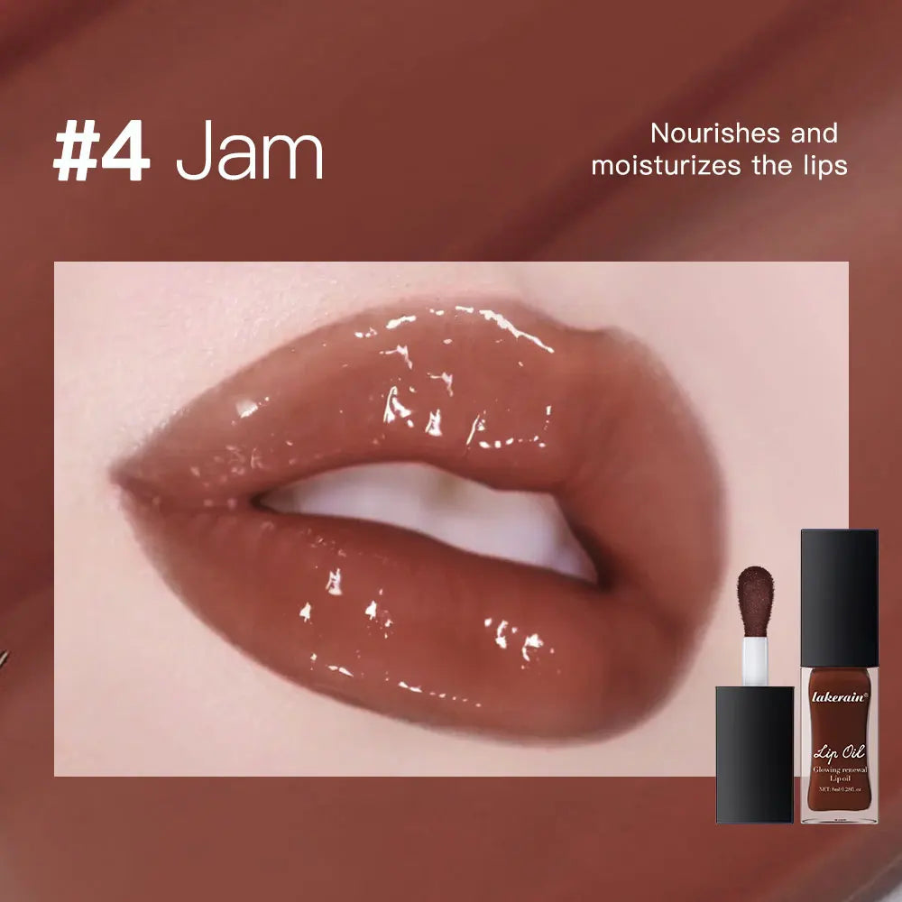 Glow Reviver Lip Oil Nourishing Tinted Lip Oil Moisturizing Honey Lip Gross Mirror Hydrating Lips Care Makeup Cosmetics Oasis Select 4Jam