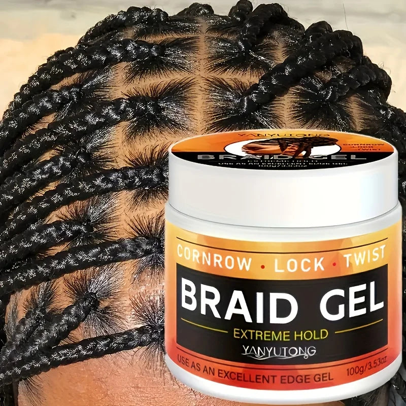 Styling Braiding Gel Wax Carbomer Long Lasting Strong Hold Pomade Anti-Frizz Smooth Hair Finishing Shaping Hair Edge Control Oasis Select