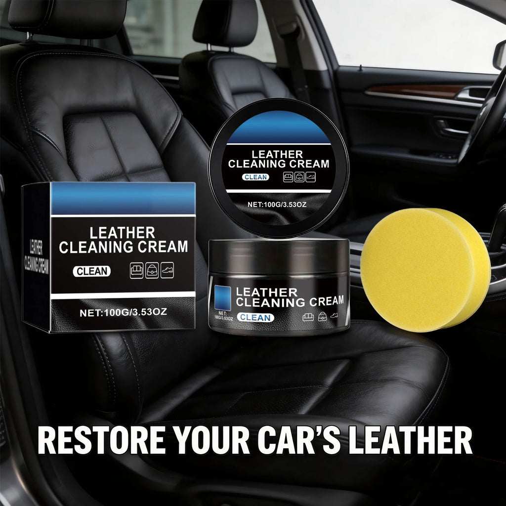Leather Cleaning Cream for Automotive Interior Remove Dirt Anti Fouling and Waterproof Car Interior Seat Leather Products Oasis Select