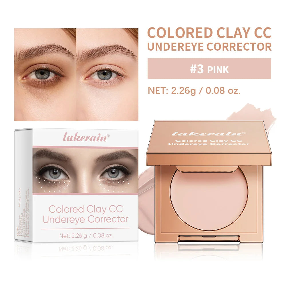 ibcccndc CC Undereye Color Corrector – Waterproof Concealer Undereye Concealer Oasis Select 3Pink
