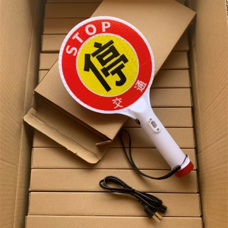 Handheld LED Rechargeable Parking Warning & Command Sign