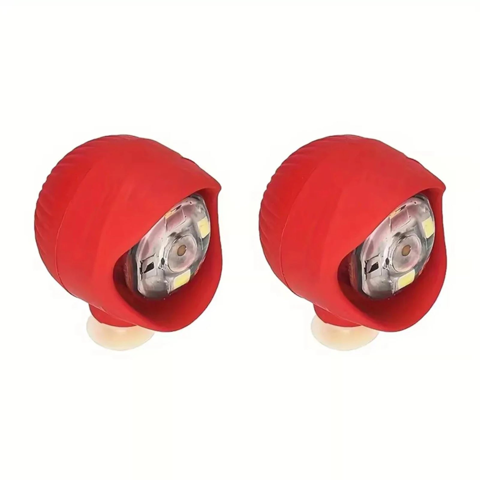 LED Clog Shoe Lights – 2pc USB Rechargeable Waterproof Headlights Shoe Lights Oasis Select Red