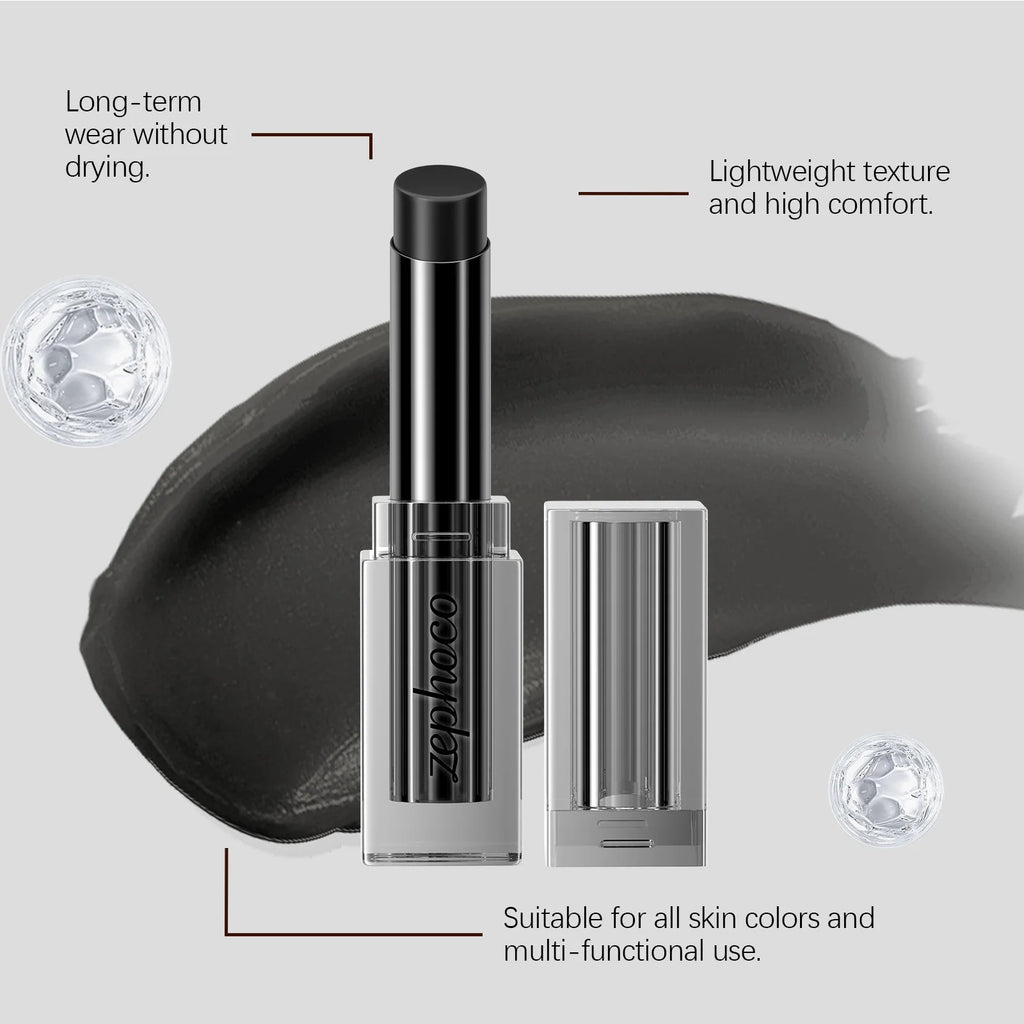 Obsidian Thermochromic Lipstick – Moisturizing Color-Change Lip Balm Thermochromic Lipstick Oasis Select