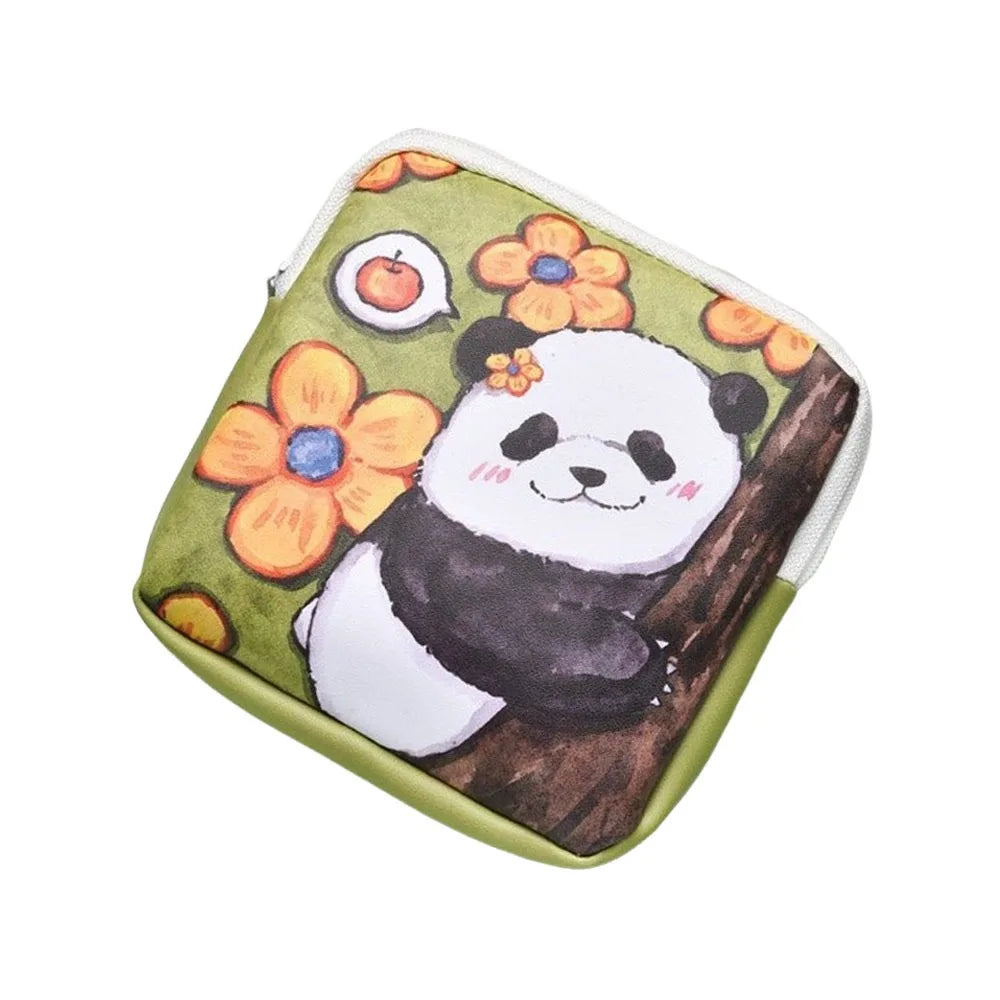 Cute Panda Waterproof PU Storage Pouch | Multi-Purpose Bag