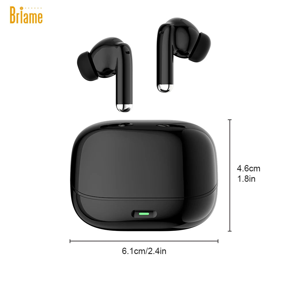 Briame Flip-Style Bluetooth Earphones Wireless Headphones with Microphone for Sports Running Earbuds with Mic In-Ear Headset Oasis Select