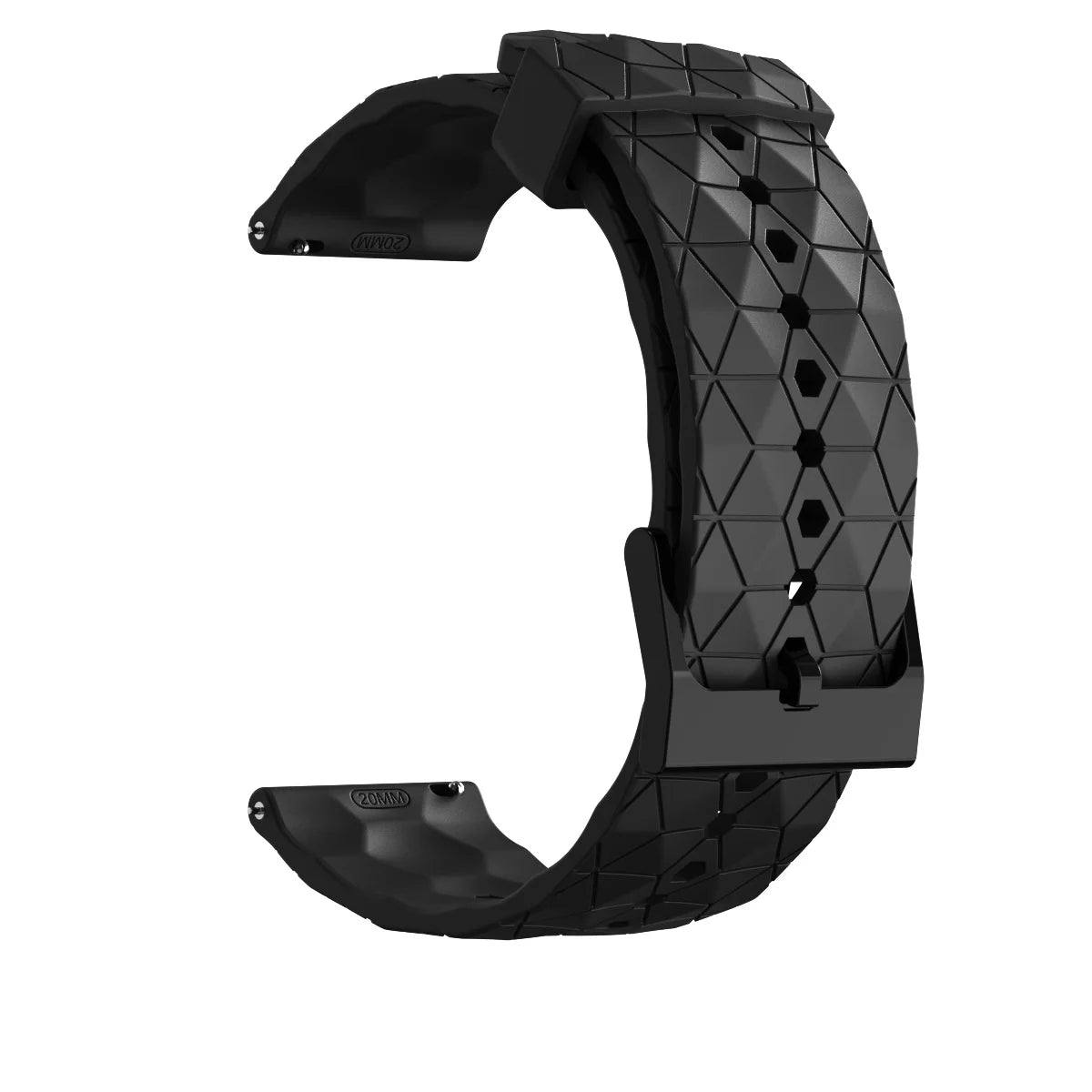 Silicone Watch Band 20mm 22mm – Samsung Huawei Garmin Strap Smartwatch Band Oasis Select black 20MM