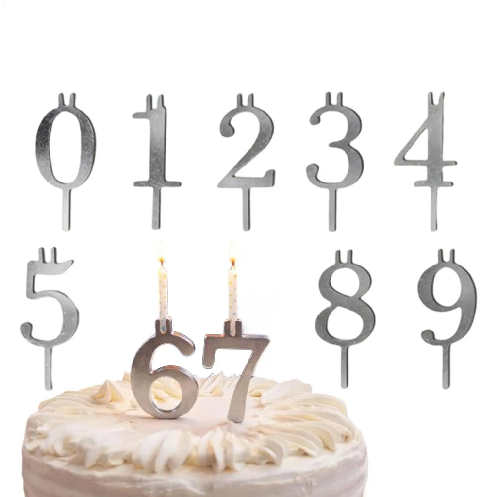 Number Candles 0–9 Birthday Cake Topper | Color Changing Set
