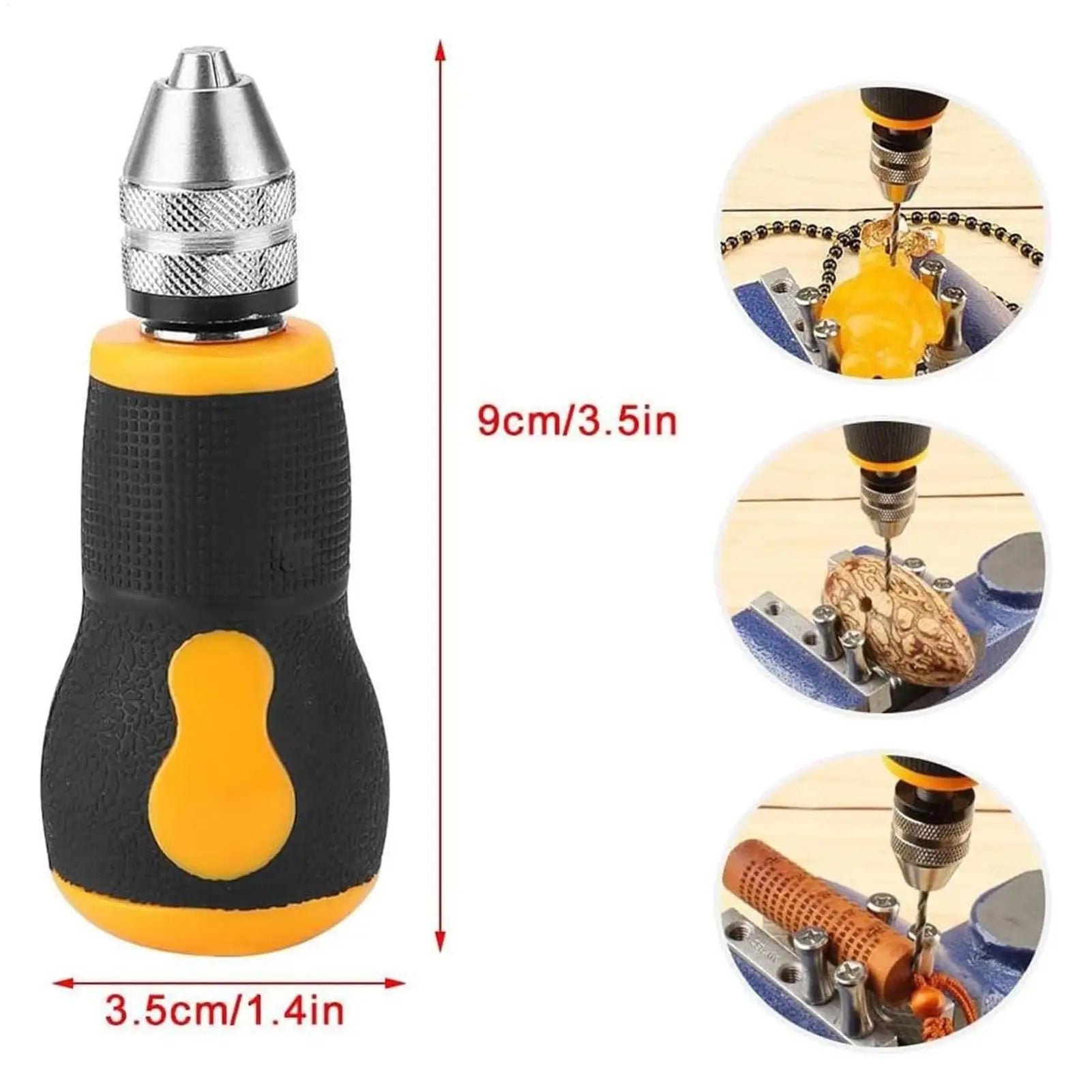 Small Twist Drill Manual Hand Drill Cordless Rotary Tool Hand Drill Manual Rotary Tool Portable Manual Hand Drill for Engraving Oasis Select