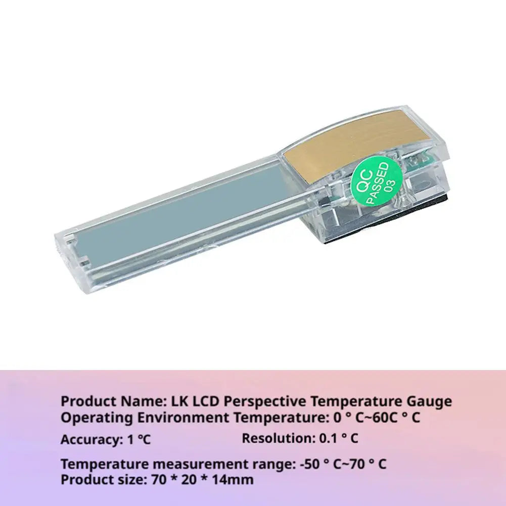 1pc Aquarium Thermometer 3D Digital LED Electronic Fish Tank Temperature Fish Turtle Temp Meter Aquarium Decoration Oasis Select