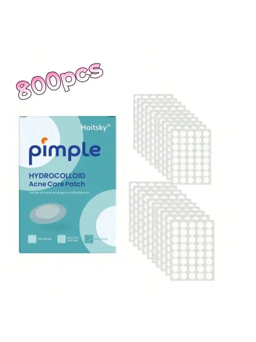 800/400 pieces/box of transparent circular acne patches for the face, with a natural and three-dimensional appearance Oasis Select 800pcs