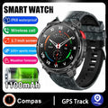 Rugged Military Smartwatch 1100mAh | Compass, Fitness & BT Calls