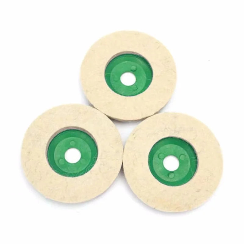 4" Wool Polishing Wheel Discs for Angle Grinder – 3-12 Pack Polishing Grinding Disc Oasis Select 3ps