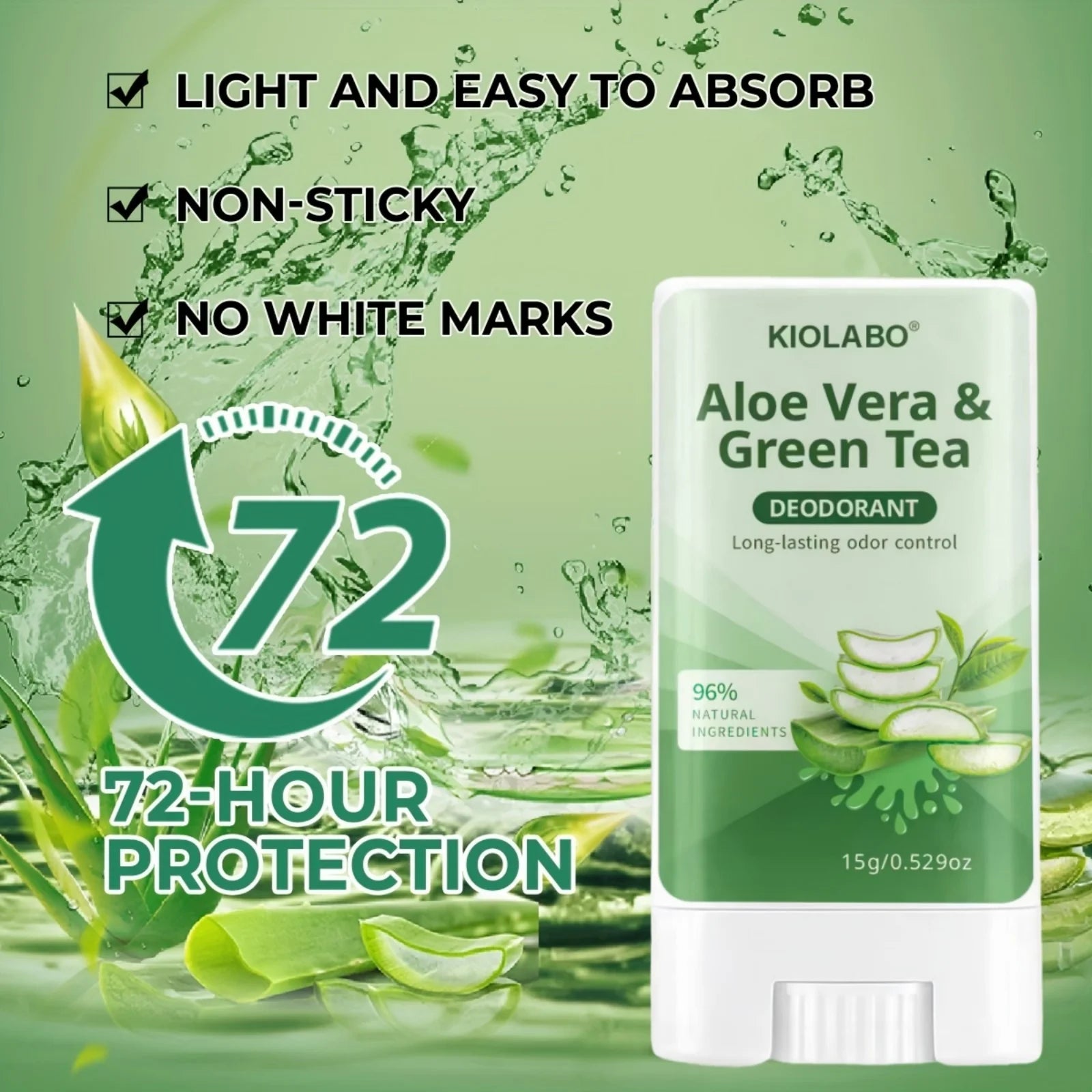 72 hour long-lasting deodorizing, 15g deodorizing and antiperspirant cream, keeps you fresh and dry all day long Oasis Select