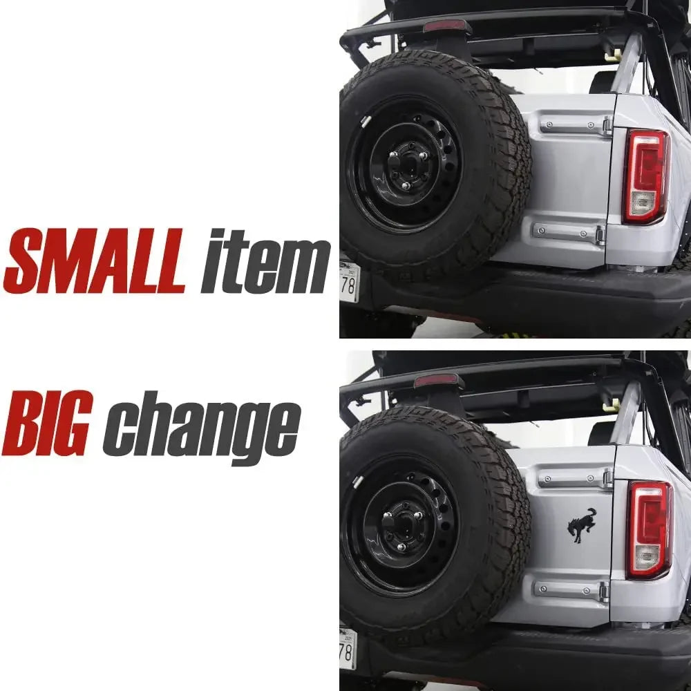 3D Emblem Decals Stickers Vinyl Rear Emblem Black ABS Tailgate Compatible with Ford Bronco Sport Accessories 2020 2021 2022 2023 Oasis Select