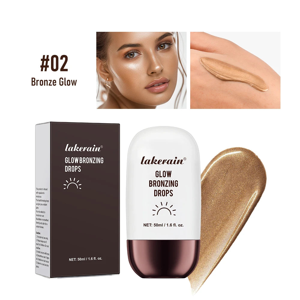 Glow Bronzing Drops Face Peptide Serums Liquid Bronzer Cream Hydrating Makeup For An Everyday Radiant Glow Summer Glow Oasis Select 2