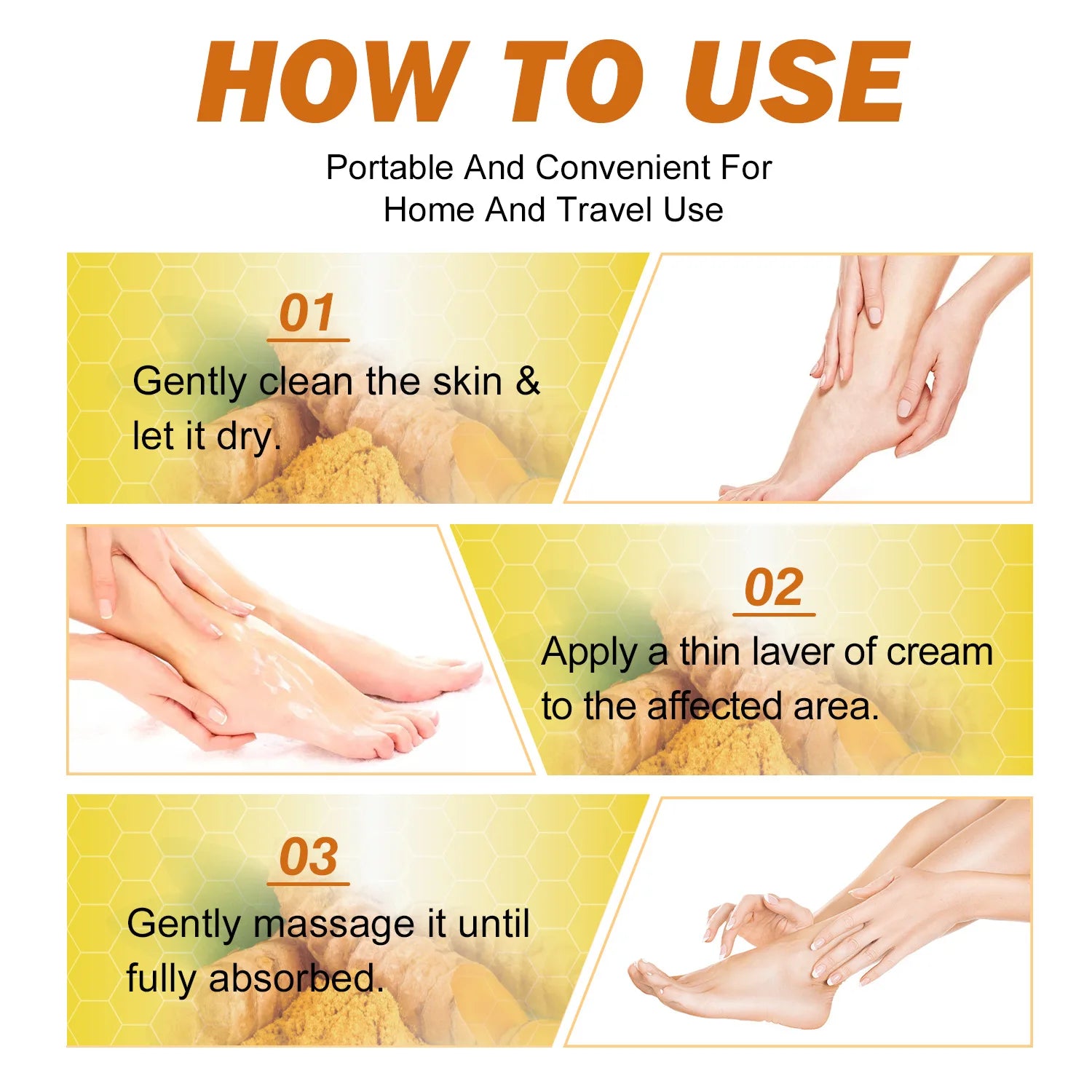 Turmeric & Bee Venom Moisturizing Hand & Foot Cream 100g