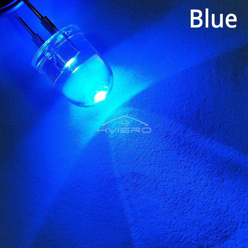 10mm 0.5W LED Diode Bulbs – Red Blue Green Yellow White | Bulk