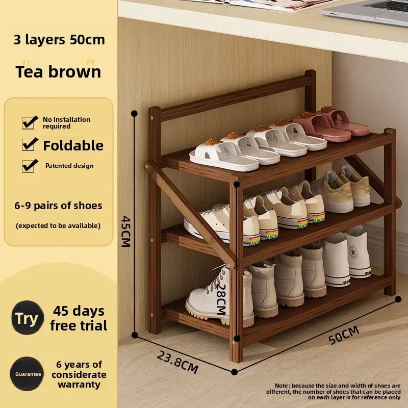 Simple Shoe Rack Household Door Dormitory Folding Installation
