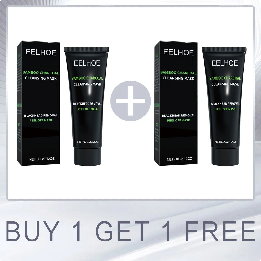 Eelhoe Bamboo Charcoal Mask Tightening Skin Rejuvenation Smoothing Shrink Pores Oil Control Gentle Face Care Tear Peel off Mask Oasis Select Buy 1 for 1 Free