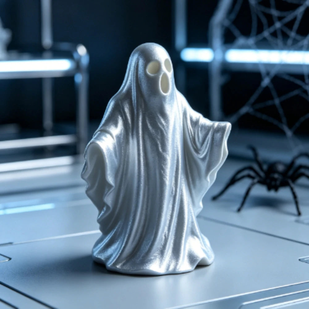 Minimalist Ghost Figurine 3D Printed Mystery Standing Spirit Statue Neutral Calm Ornament Table Decor for Living Room Home Gifts Oasis Select