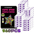560 star shaped acne patches per box, alcohol free and fragrance free, gentle and effective, used to remove acne and blemishes Oasis Select 560pcs